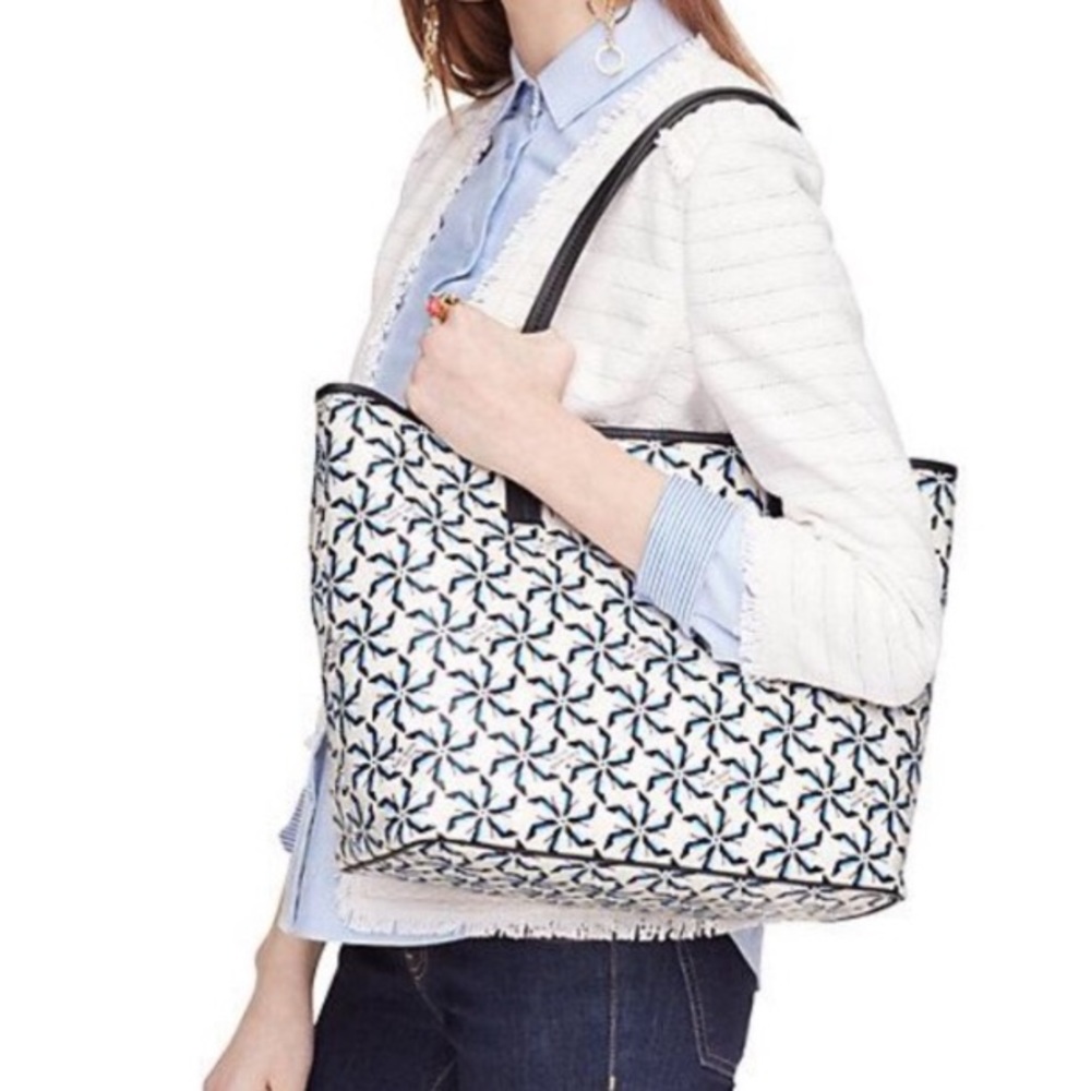 **RARE** Kate Spade Pinwheel Pump Canvas Tote